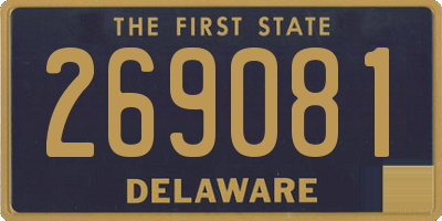 DE license plate 269081