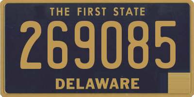 DE license plate 269085