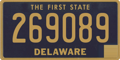 DE license plate 269089