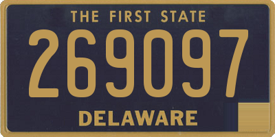 DE license plate 269097
