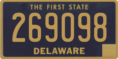 DE license plate 269098