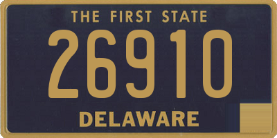 DE license plate 26910