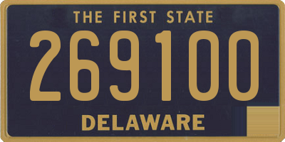 DE license plate 269100