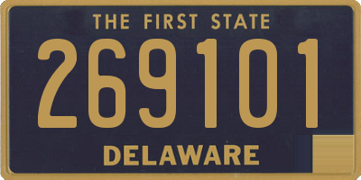 DE license plate 269101