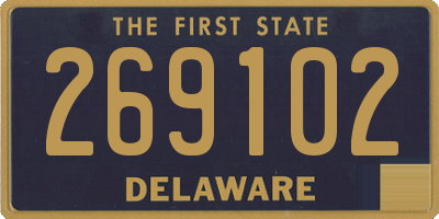 DE license plate 269102
