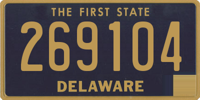DE license plate 269104