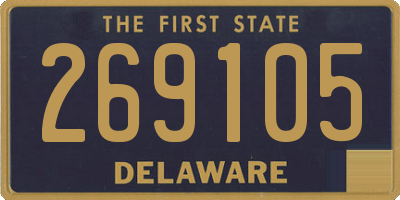 DE license plate 269105