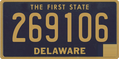 DE license plate 269106