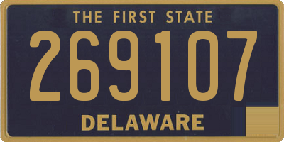 DE license plate 269107