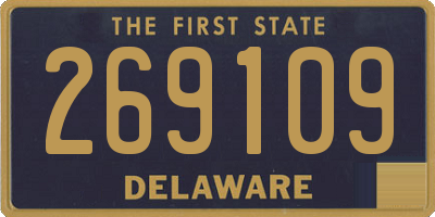 DE license plate 269109