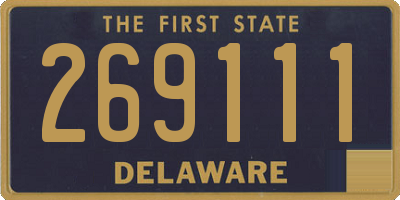 DE license plate 269111