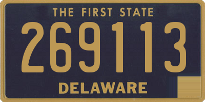 DE license plate 269113