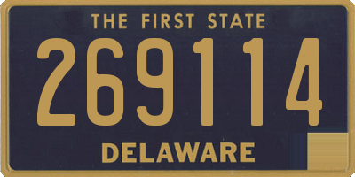 DE license plate 269114
