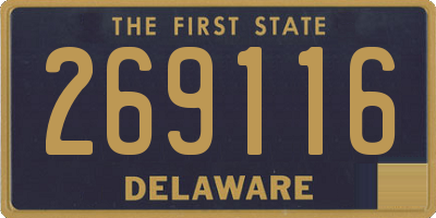 DE license plate 269116