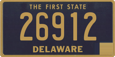 DE license plate 26912