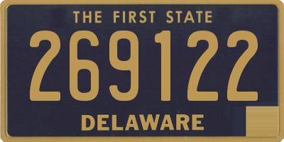 DE license plate 269122