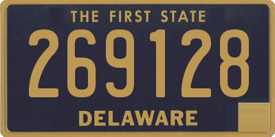 DE license plate 269128