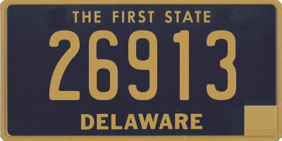 DE license plate 26913