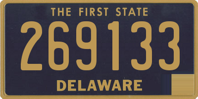 DE license plate 269133