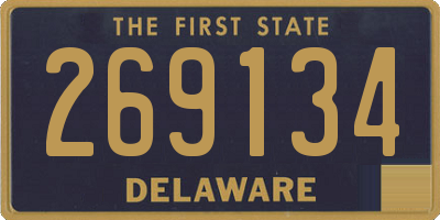 DE license plate 269134
