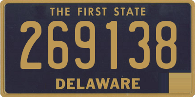 DE license plate 269138