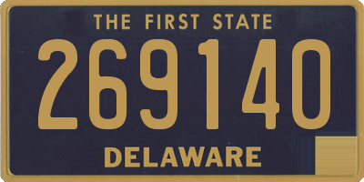 DE license plate 269140