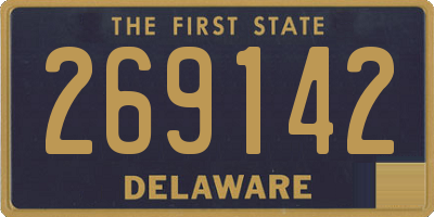 DE license plate 269142
