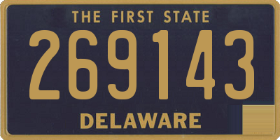 DE license plate 269143