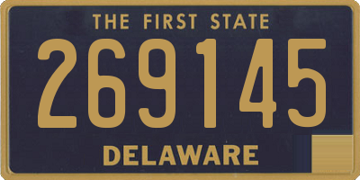 DE license plate 269145