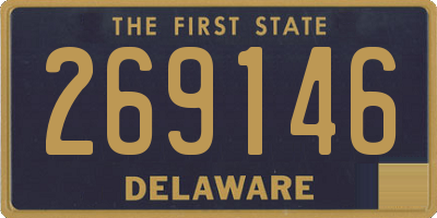 DE license plate 269146