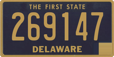 DE license plate 269147