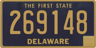 DE license plate 269148