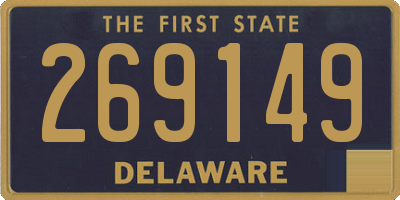 DE license plate 269149