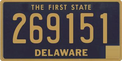 DE license plate 269151