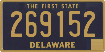 DE license plate 269152