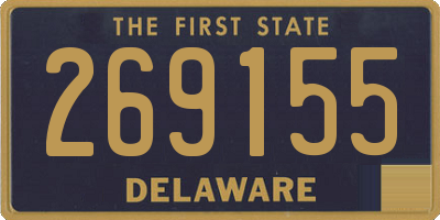 DE license plate 269155