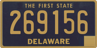 DE license plate 269156