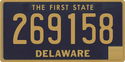 DE license plate 269158