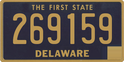 DE license plate 269159
