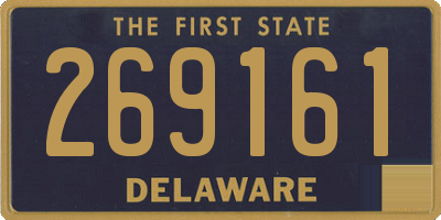 DE license plate 269161