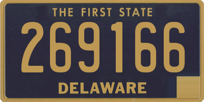 DE license plate 269166