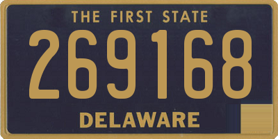 DE license plate 269168