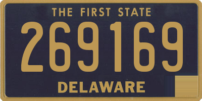 DE license plate 269169