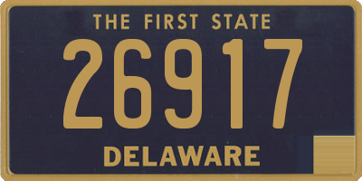 DE license plate 26917