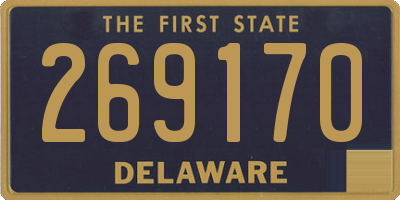 DE license plate 269170