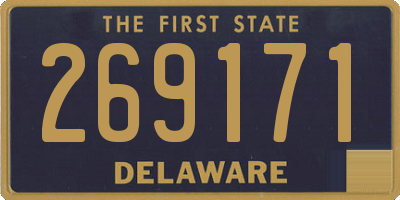 DE license plate 269171