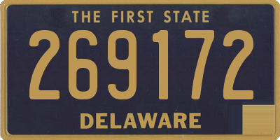 DE license plate 269172