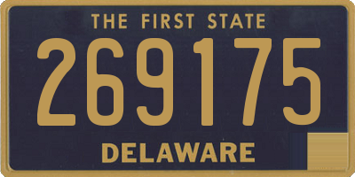 DE license plate 269175