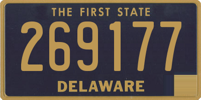 DE license plate 269177