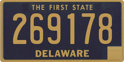 DE license plate 269178
